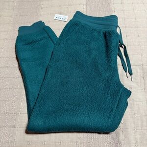 Old Navy Teal Sherpa Jogger Pants